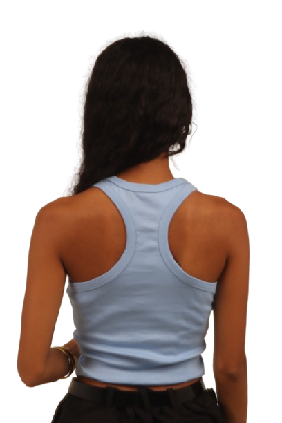 Shooter Baby Blue Tank Top