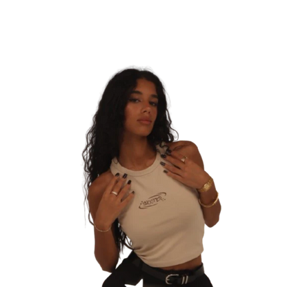 Shooter Beige Tank Top